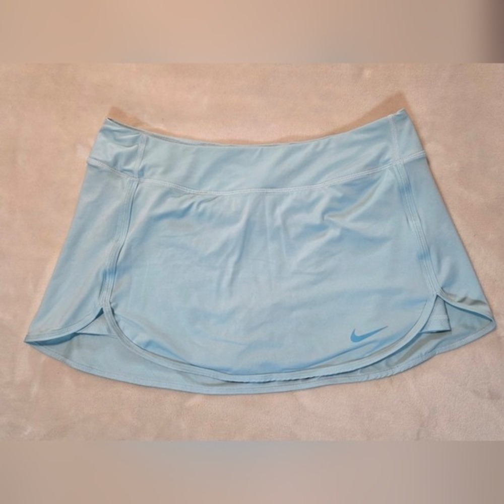 Nike Dri-Fit Ice Blue Athletic Skort Tennis Golf Running Activewear Size L
